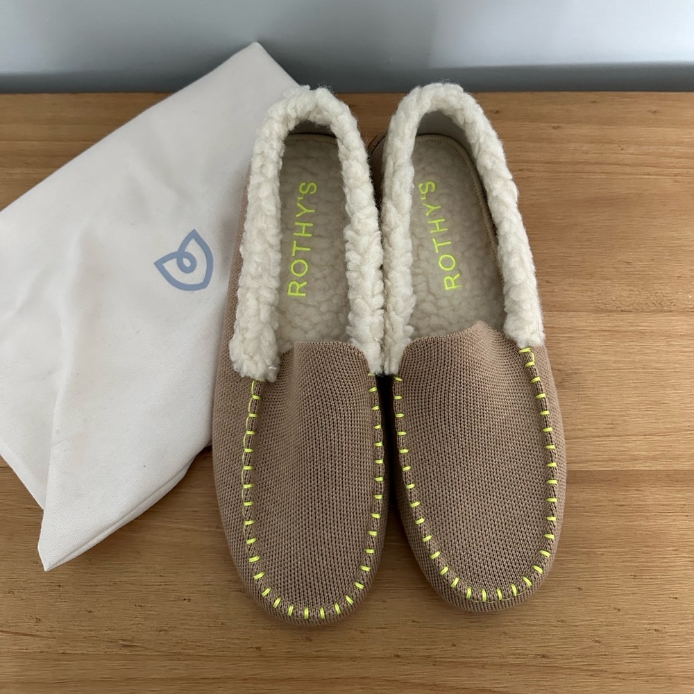 Rothy’s Merino Slipper in Nutmeg Brand New
